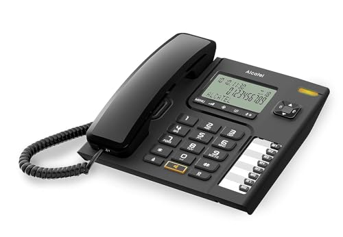 Alcatel Temporis 76- Teléfono Sobremesa con Cable, Color Negro